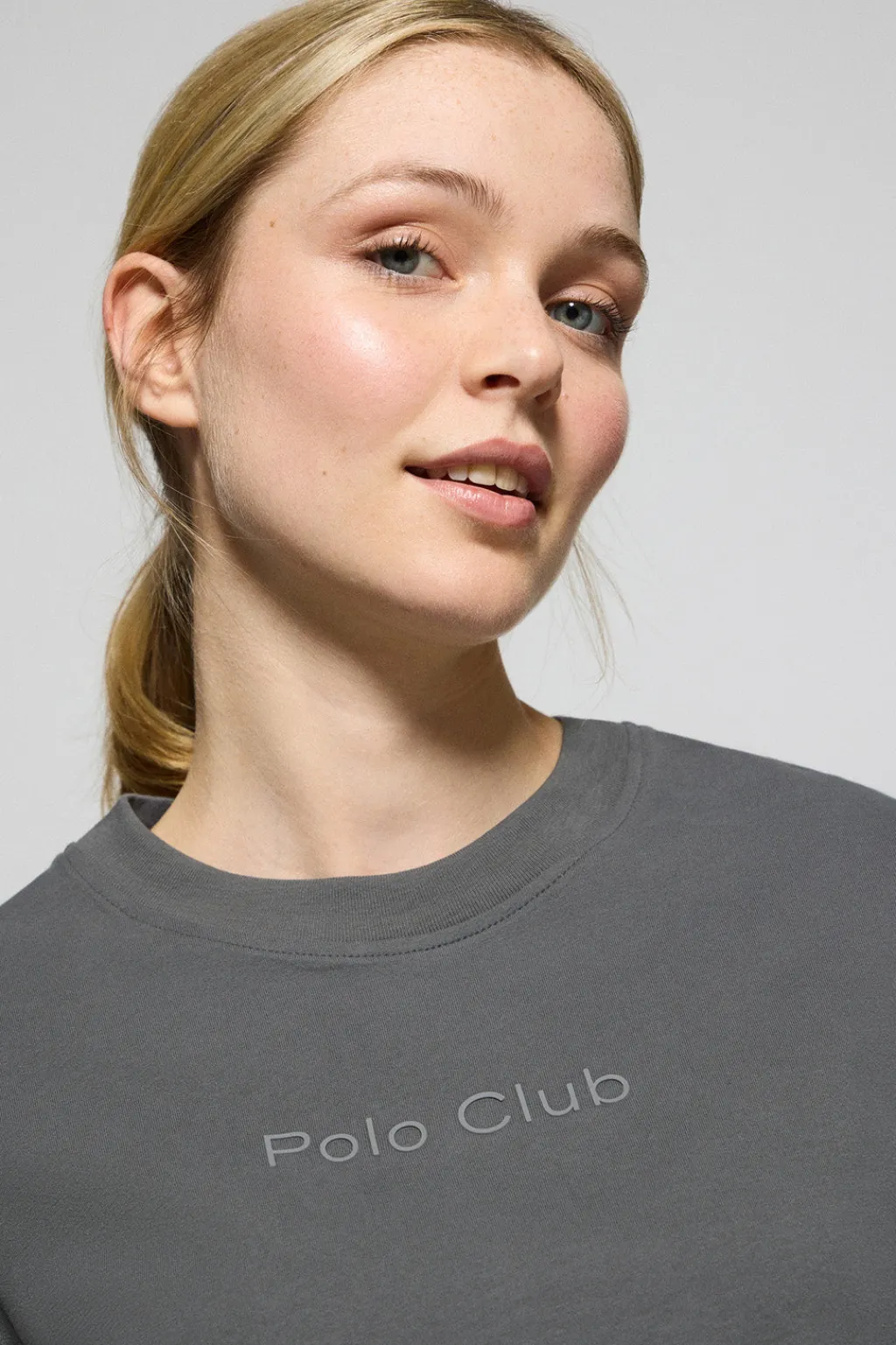 Polo Club T-Shirts*T-shirt Tori couleur gris bitume avec logo Minimal Combo Asphalte