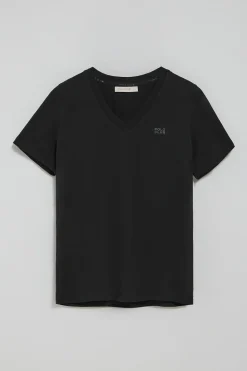 Polo Club T-Shirts*T-shirt Turia avec finition effet pêche et imprimé caoutchouté Noir