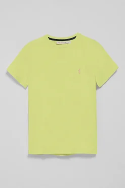 Polo Club T-Shirts*T-shirt vert citron à col rond et broderie Rigby Go Citron Vert