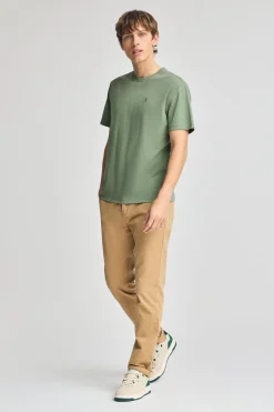 Polo Club T-Shirts*T-shirt en coton flammé à broderie Rigby Go Vert jade