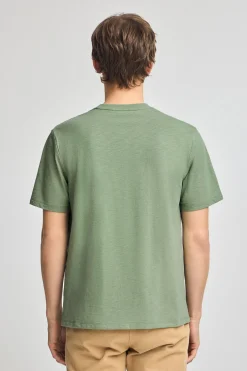 Polo Club T-Shirts*T-shirt en coton flammé à broderie Rigby Go Vert jade
