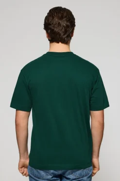 Polo Club T-Shirts*T-shirt vert émeraude à manches courtes et col ras du cou avec logo Émeraude foncée