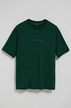 Polo Club T-Shirts*T-shirt vert émeraude à manches courtes et col ras du cou avec logo Émeraude foncée