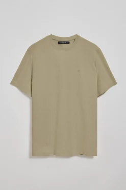 Polo Club T-Shirts*T-shirt vert microstructuré avec un monogramme brodé PC Vert sauge