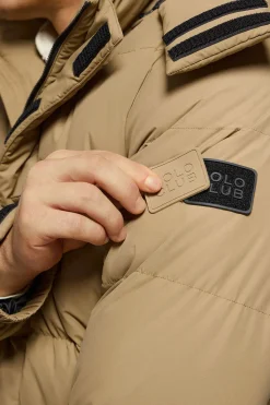 Polo Club Vestes*Veste Midtown à capuche amovible et détails Beige