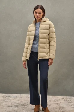 Polo Club Vestes*Veste Cara Ultralight avec logo Beige