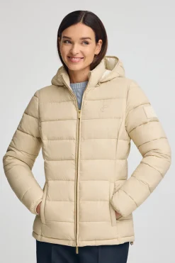 Polo Club Vestes*Veste Cara Ultralight avec logo Beige