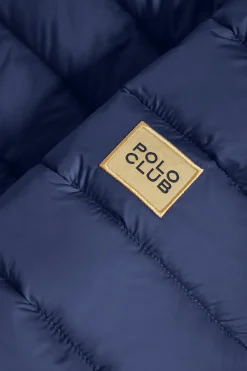 Polo Club Vestes*Veste Carla ultralight avec capuche et logo Bleu Marine