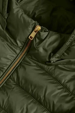 Polo Club Vestes*Veste Charles ultralight verte avec capuche et logo Vert forêt