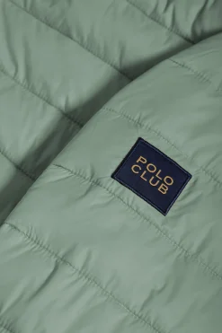 Polo Club Vestes*Veste Charles ultralight avec capuche et logo Vert jade