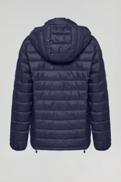 Polo Club Vestes*Veste Charles ultralight avec capuche et logo Bleu Marine