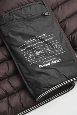 Polo Club Vestes*Veste Chuck Embroidery chocolat foncé avec logo Rigby Go Chocolat noir