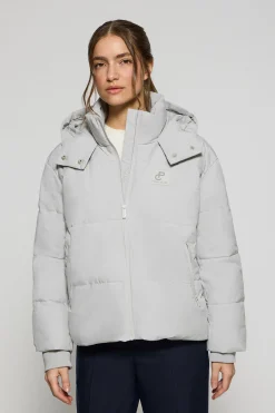 Polo Club Vestes*Veste courte Artic e avec capuche fixe et détails Gris