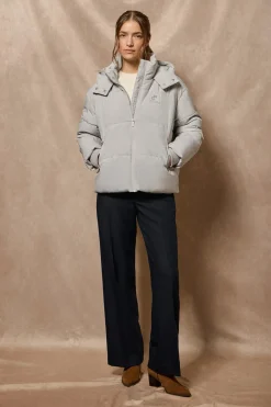 Polo Club Vestes*Veste courte Artic e avec capuche fixe et détails Gris