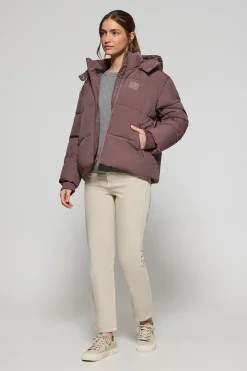 Polo Club Vestes*Veste courte Artic avec capuche fixe et détails Rose taupe