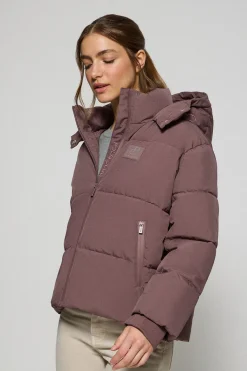 Polo Club Vestes*Veste courte Artic avec capuche fixe et détails Rose taupe