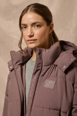 Polo Club Vestes*Veste courte Artic avec capuche fixe et détails Rose taupe