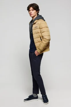Polo Club Vestes*Veste Dolomite couleur matelassée avec écusson Camel