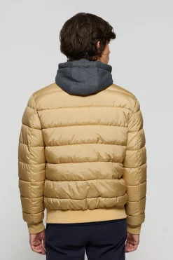 Polo Club Vestes*Veste Dolomite couleur matelassée avec écusson Camel