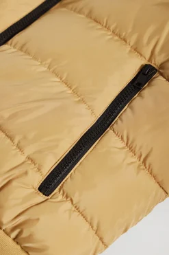 Polo Club Vestes*Veste Dolomite couleur matelassée avec écusson Camel