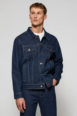 Polo Club Vestes*Veste en jeans Boston avec logo brodé Bleu Indigo