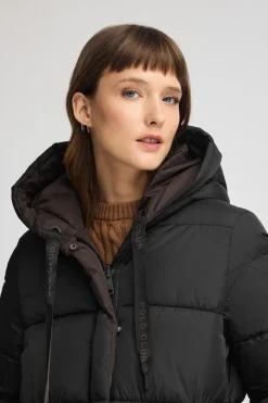 Polo Club Vestes*Veste Gaia réversible marron avec logo Noir-Brun