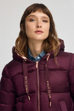 Polo Club Vestes*Veste Ingrid bordeaux avec logo Bourgogne