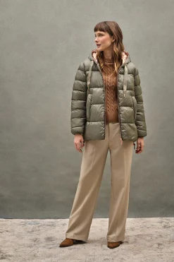 Polo Club Vestes*Veste Ingrid vert kaki avec logo Vert militaire