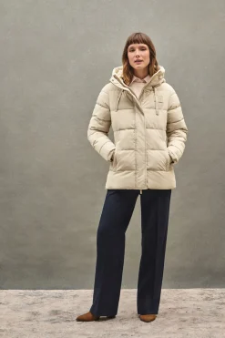 Polo Club Vestes*Veste Iris écrue avec logo Beige