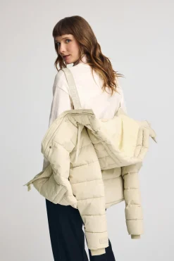Polo Club Vestes*Veste Iris écrue avec logo Beige