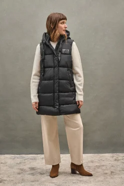 Polo Club Vestes*Veste longue réversible e avec logo Noir