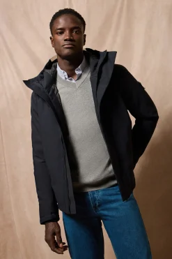 Polo Club Vestes*Veste Macket à capuche fixe et détails Bleu Marine