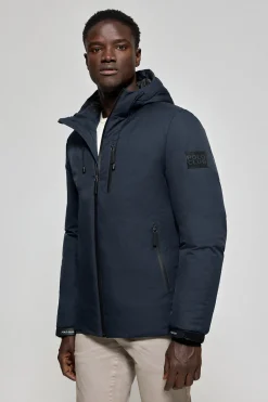 Polo Club Vestes*Veste matelassée bleu Gstaad avec capuche et détails Denim