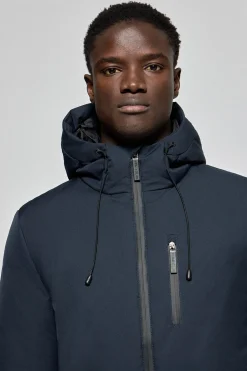 Polo Club Vestes*Veste matelassée bleu Gstaad avec capuche et détails Denim