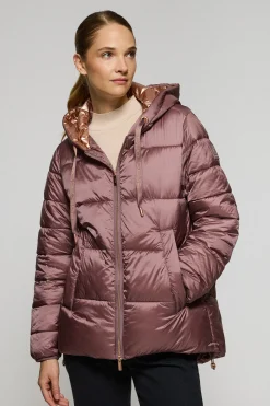 Polo Club Vestes*Veste matelassée Ice avec capuche fixe et détails Rose taupe
