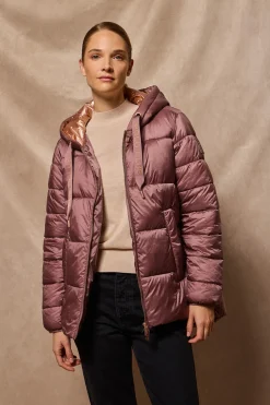 Polo Club Vestes*Veste matelassée Ice avec capuche fixe et détails Rose taupe