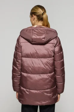 Polo Club Vestes*Veste matelassée Ice avec capuche fixe et détails Rose taupe