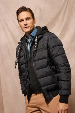 Polo Club Vestes*Veste matelassée e Canyon avec des détails Noir