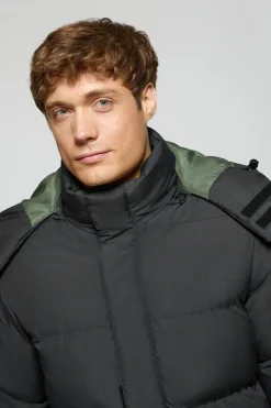 Polo Club Vestes*Veste e Midtown à capuche amovible et détails Noir