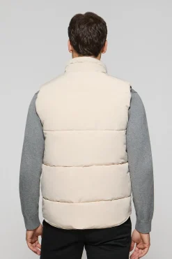 Polo Club Vestes*Veste sans manches matelassée à écusson caoutchouté Beige