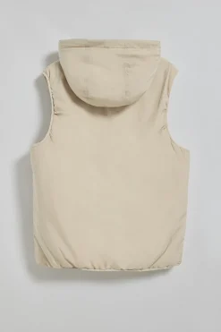 Polo Club Vestes*Veste sans manches légère avec capuche fixe et détails Beige