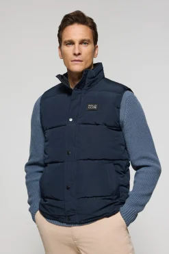 Polo Club Vestes*Veste sans manches e matelassée à écusson caoutchouté Bleu