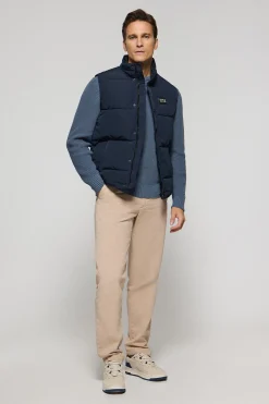 Polo Club Vestes*Veste sans manches e matelassée à écusson caoutchouté Bleu