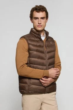Polo Club Vestes*Veste sans manches Chase ultralight marron avec écusson Rigby Go Brun