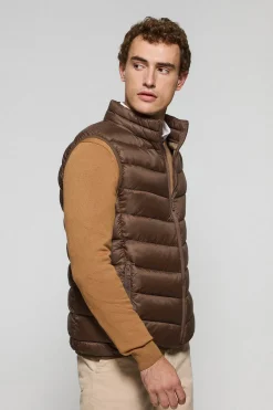 Polo Club Vestes*Veste sans manches Chase ultralight marron avec écusson Rigby Go Brun