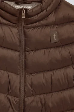 Polo Club Vestes*Veste sans manches Chase ultralight marron avec écusson Rigby Go Brun