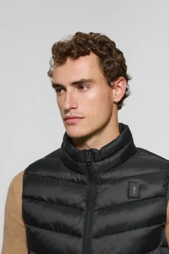 Polo Club Vestes*Veste sans manches Chase ultralight e avec écusson Rigby Go Noir