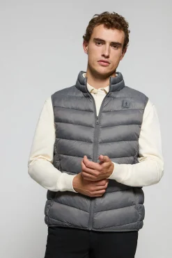 Polo Club Vestes*Veste sans manches Chase ultralight avec écusson Rigby Go Gris Foncé