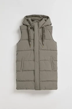 Polo Club Vestes*Veste sans manches couleur Tokio avec capuche amovible et détails Taupe