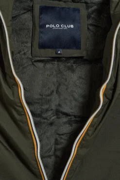 Polo Club Vestes*Veste sans manches légère avec capuche fixe et détails Vert